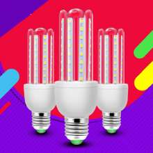 Led light bulb U-type energy-saving light bulb E27 ball bubble screw ultra bright home corn lamp lig