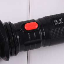 LED rechargeable flashlight high power glare large capacity home outdoor long-range self-defense fla