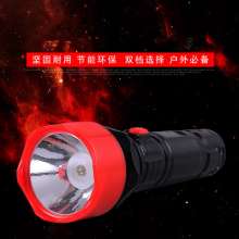 LED rechargeable flashlight high power glare large capacity home outdoor long-range self-defense fla