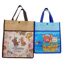 Non-woven cartoon bag, green bag