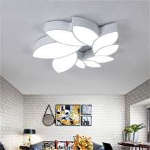 Zhongshan manufacturers modern wrought iron flower ceiling lamp bedroom LED warm home lighting living room ceiling lamp LED810