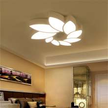 Zhongshan manufacturers modern wrought iron flower ceiling lamp bedroom LED warm home lighting living room ceiling lamp LED810