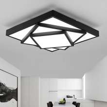 Three-layer iron frame shaped structure sturdy ceiling plate Self-contained LED white light source ceiling lamp 004