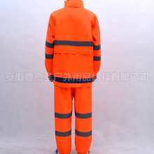 Traffic road duty duty safety suit Orange sanitation reflective raincoat rain pants suit