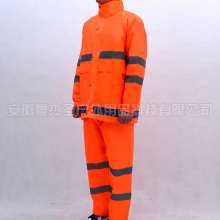 Traffic road duty duty safety suit Orange sanitation reflective raincoat rain pants suit