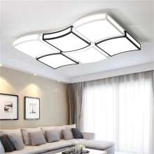 Modern minimalist flat LED ceiling lamp Square acrylic living room bedroom ceiling lamp Restaurant lighting wholesale 873