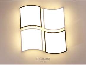 Modern minimalist flat LED ceiling lamp Square acrylic living room bedroom ceiling lamp Restaurant lighting wholesale 873