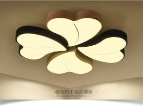 Modern minimalist led ceiling lighting Acrylic heart shaped creative guest ceiling lamp bedroom bedroom study lighting 870