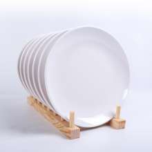 Melamine large white plate buffet plate imitation porcelain dinner plate plastic plate round plate commercial bone plate