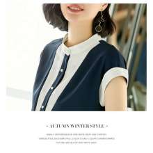 Short-sleeved chiffon shirt female design sense of the small 2019 summer new Korean version of the foreign air loose fashion temperament shirt spring (top line 15)
