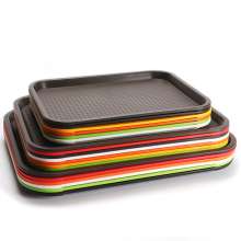 Thickened plastic rectangular tray KFC fast food chain tray canteen water cup non-slip commercial tray