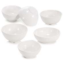 A5 white melamine dipping water seasoning bowl plastic bowl fast food rice bowl porridge bowl imitation porcelain small soup bowl hotpot restaurant tableware