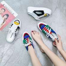 2019 new summer baotou half-slip slippers hollow breathable white shoes flat female one-legged women's shoes sandals tide (shoes 5)