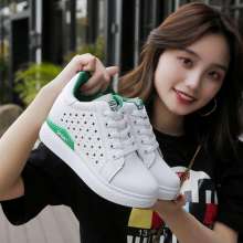 Increased white shoes female spring 2019 new wild Korean version of the platform women's shoes breathable casual shoes single shoes summer (shoes 7)