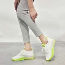 Flying woven mesh breathable fashion sports shoes 2019 spring and summer new women's shoes comfortable wild casual shoes thick bottom socks shoes k056 (shoes 17)