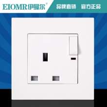 British socket type 86 British square foot square hole switch socket panel 13A British standard socket British standard socket