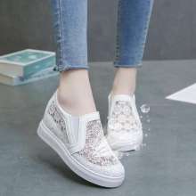 Women's shoes summer 2019 new mesh single shoes women's heightening women's shoes hollow breathable casual shoes women (shoes 23)