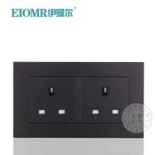 13A Hong Kong socket 146 type two three-hole British panel British square feet square hole foreign trade British standard British standard socket