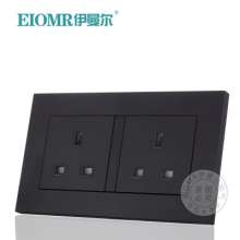 13A Hong Kong socket 146 type two three-hole British panel British square feet square hole foreign trade British standard British standard socket
