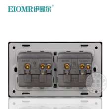 13A Hong Kong socket 146 type two three-hole British panel British square feet square hole foreign trade British standard British standard socket