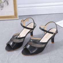 Wild fish mouth summer high heel sandals ladies sandals 2019 new women's shoes (shoes 32)