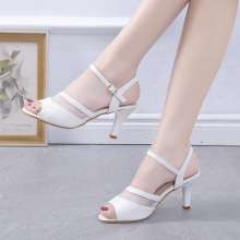 Wild fish mouth summer high heel sandals ladies sandals 2019 new women's shoes (shoes 32)