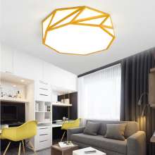 LED ceiling lamp simple modern living room lamp personality creative geometry study room lamp restaurant room warm bedroom lamp