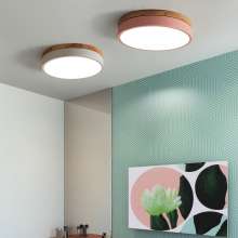Nordic creative living room ceiling lamp bedroom lamp home round personality lamp macarons led ceiling lamp