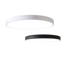 Led ceiling lamp Simple modern aisle lamp bedroom living room lamp Black and white round acrylic ceiling lamp