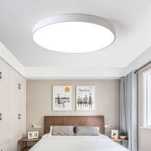 Led ceiling lamp Simple modern aisle lamp bedroom living room lamp Black and white round acrylic ceiling lamp