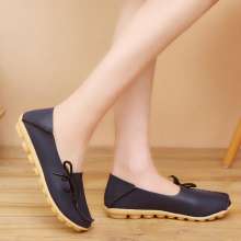 Large size [36-44] one shoe two wear 2019 new Korean casual shoes fashion small shoes wild work shoes mother shoes (shoes 51)