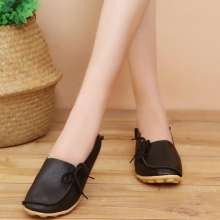 Large size [36-44] one shoe two wear 2019 new Korean casual shoes fashion small shoes wild work shoes mother shoes (shoes 51)