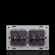 13A Hong Kong socket dark black two three-hole British British square feet square hole British standard British standard 146 socket panel