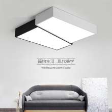 Rectangular LED ceiling lamp Simple modern bedroom lamp Living room dining room ceiling lamp Children's room study lamp