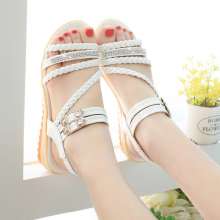 2019 summer new bohemian sandals wild girl set foot Roman beach women's sandals (shoes 86)