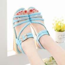 2019 summer new bohemian sandals wild girl set foot Roman beach women's sandals (shoes 86)