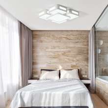 Living room lighting LED living room lamp ceiling lamp rectangular atmosphere modern minimalist bedroom lamp