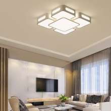 Living room lighting LED living room lamp ceiling lamp rectangular atmosphere modern minimalist bedroom lamp