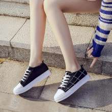 2019 student canvas shoes female Korean version of the wild flat breathable white shoes female wind ulzzang shoes tide (shoes 95)