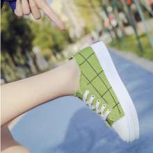 2019 student canvas shoes female Korean version of the wild flat breathable white shoes female wind ulzzang shoes tide (shoes 95)