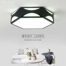 Nordic modern style geometric lamp bedroom living room study innovative creative beautiful energy-saving LED ceiling lamp
