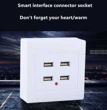 Type 86 USB socket panel Surface mounted with dual USB interface socket USB wall socket