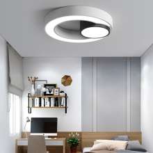 Bedroom lamp simple modern ceiling lamp room personality creative circular lamp study bedroom LED atmosphere lighting