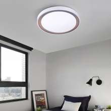 Simple wrought iron lighting Modern bedroom study LED ceiling light Round acrylic ceiling light