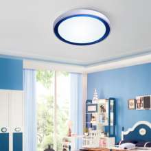 Simple wrought iron lighting Modern bedroom study LED ceiling light Round acrylic ceiling light