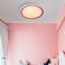 Simple wrought iron lighting Modern bedroom study LED ceiling light Round acrylic ceiling light