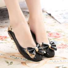 2019 new mother shoes middle-aged women's flat with women's shoes shallow mouth flat shoes (shoes 117)