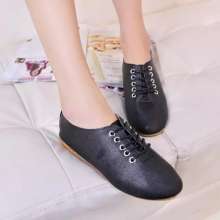 2019 spring new Korean version of the tide student wild white shoes women's belt flat shoes fashion peas casual shoes i679 (shoes 123)
