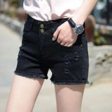 2019 new denim shorts female spring and summer Korean version of the elastic wild self-cultivation fashion thin pants (shoes 14)