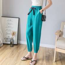 New skin-friendly chao comfort copper ammonia wire mouth pants loose carrot pants slim casual sweatpants (trousers 39)